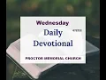 220727 Proctor Memorial Devotion