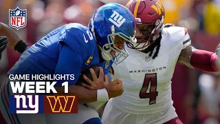 New York Giants vs Washington Commanders Game Highlights NFL 2025 Season Week 1