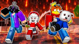SOBREVIVE a la TORMENTA de LAVA en BROOKHAVEN 😭🏡 | Roblox