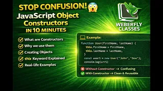 Learn JavaScript Object Constructors in 10 Minutes JavaScript Constructor Functions with Examples