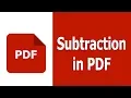 How to use subtraction in fillable PDF forms with adobe Acrobat pro