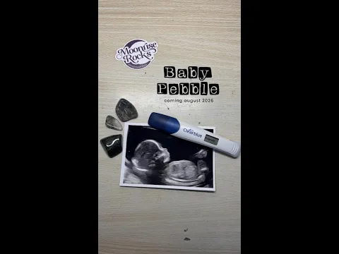 Hopefully I don't overtumble this one... Baby Pebble coming August 2026 💜 #pregnancy