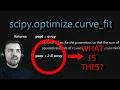 SciPy curve - fit What is pcov