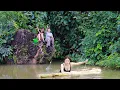 Download Lagu These two beautiful sisters' fishing and catching fish in the wonderful natural lake are amazing.