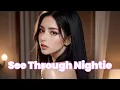 Download Lagu [ AI ART 4K ] Nightie (See Trough) | Nightgown LOOKBOOK (Model Kim)