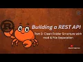 Rust Rest API - Part 3 Clean Folder Structure with mod File Separation