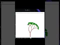 Drawing tree using python turtle graphics