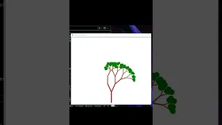 Drawing tree using python turtle graphics