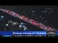 Freeway closures lead to slow weekend traffic on 91 Freeway in Corona