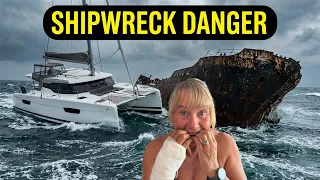 From Corfu to Sarandë Albania: MONSTER Storm Dragged Us Onto a Shipwreck