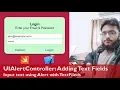 UIAlertController - Adding TextFields iOS Xcode Swift