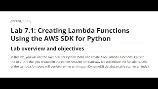 Tran Anh Huy Lab 7 1 Creating Lambda Functions Using the AWS SDK for Python CloudComputing AWS
