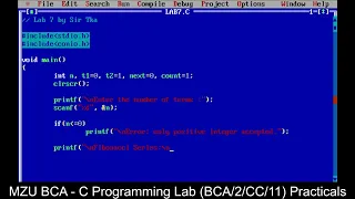 Lab 7 - C Programming Practical