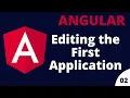 Editing the First Application Angular Tutorial