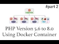 Docker multi-versions of PHP build using bash