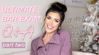 HOW I STUDIED FOR THE BAR EXAM PASSED mental health tips part 2