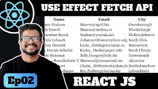 Ep2 - React Fetch API Display Data in Table