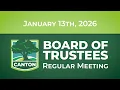 Canton Township Board of Trustees - January 13 2025