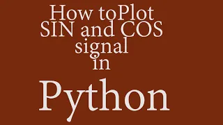Signal Processing basics in Python - Lecture 1