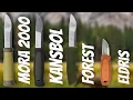 Download Lagu Le meilleur couteau Mora à double émouture : Mora 2000 vs Bushcraft Forest vs Kansbol vs Eldris