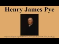 Henry James Pye