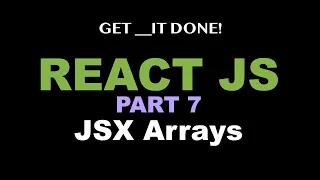 React JS Tutorial p 7 - Render JSX Arrays useState Tutorial