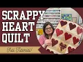 Scrappy Heart Quilt Wallhanging FULL Tutorial