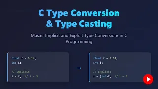 C Programming Mastering Type Conversion Implicit Explicit