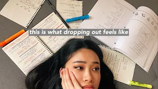 this is what dropping out feels llike