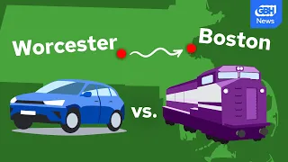 Train v car What s the fastest way to commute from Worcester to Boston