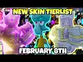 YBA INSANE NEW PKER SKIN TIERLIST FEBRUARY 8TH