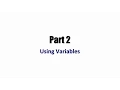 Java Programming Beginner Tutorials Part 2 Using Variables