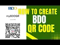 How to Generate QR Code with BDO Unibank Digital Banking App 2025