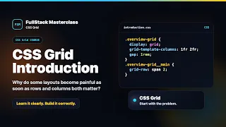 CSS Grid Introduction Explained FullStack Masterclass CSS Grid Course