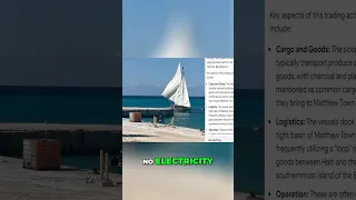 Amazing Haitian Sloop Arrives, Sailing with NO MOTOR! #shorts