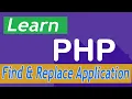 PHP Tutorial - 49 Creating a Find and Replace Application Part 3