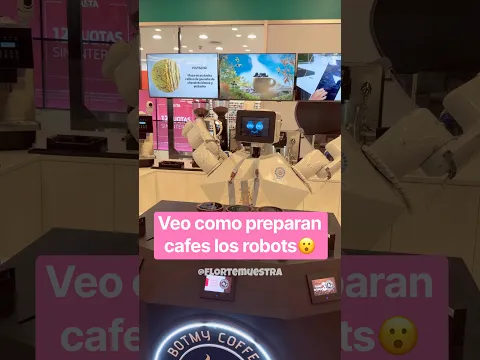 ¿Querrías que te haga cafe un robot? 🤔 #tecnologia #robot #robotbarista #vlog