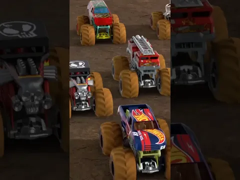 Hot Wheels Monster Trucks Use All the Skills they Learned at Camp Crush! #shorts
