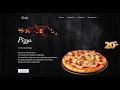 How To make a Landing page of a Pizza Website Design Using HTML CSS Online food