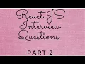 Frontend Interview Preparation React Js Interview Question Part 2 Virtual Dom Pure Functions