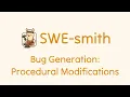 5 Generate Bugs Procedural Modifications