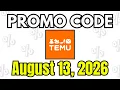 NEW Temu Promo Code Coupon Code August 2026 Temu Discount Code 2026