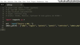 Speed code admin finder python 12 lines