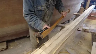 S2E56 Shaping my $200  Mast (28 feet) Part 2 // Wave Rover 650