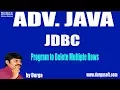 Adv Java JDBC Session - 51 JDBC App
