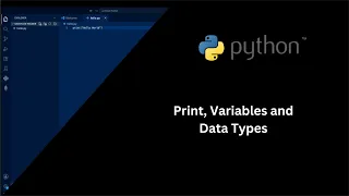 Python Course - Print Variable and Data Types