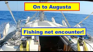 On to Augusta. Where we encounter a fisherman and his nets.