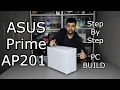 ASUS Prime AP201 ASUS PRIME B550M-A Ryzen 5 5500 RTX 2060 - Step by Step PC Build 4K 2023