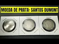 Silver coin of Santos Dumont 5000 reis 1936 5000 reis 1937 5000 reis 1938