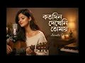 Lagu Kotodin Dekhini Tomay  |  কতদিন দেখেনি তোমায় | Soft Acoustic Cover | Female Version